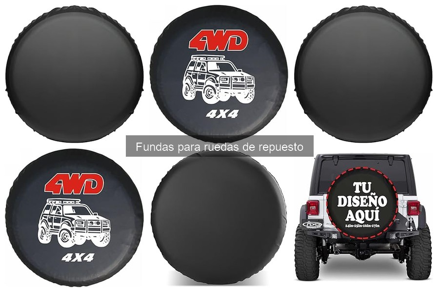 Tipos de fundas para ruedas de repuesto: Comparativa y materiales