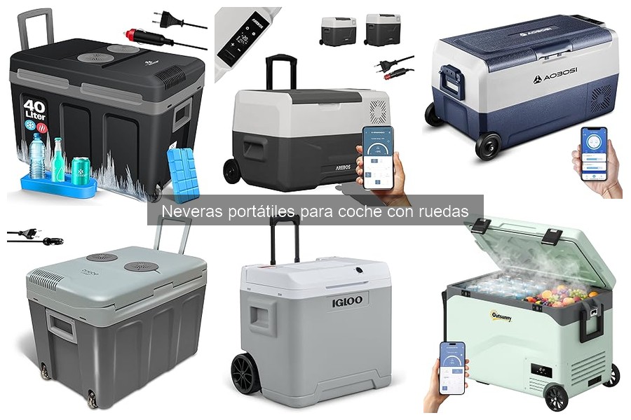 Tipos de neveras portátiles para coche con ruedas y sus usos