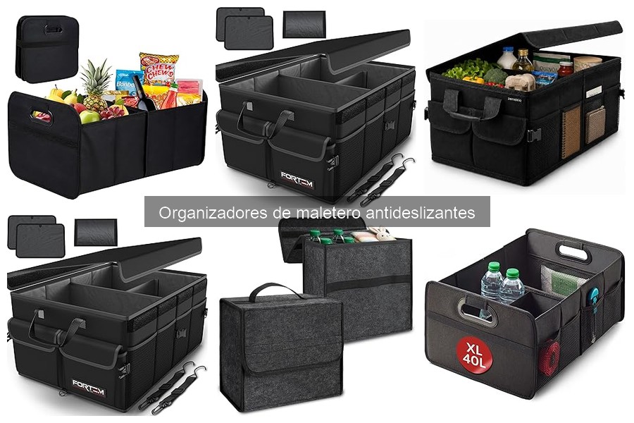 Tipos de organizadores de maletero antideslizantes: diferencias