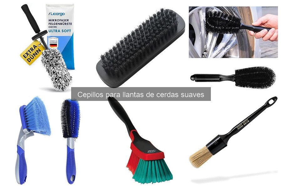 Ventajas de usar cepillos de cerdas suaves para llantas
