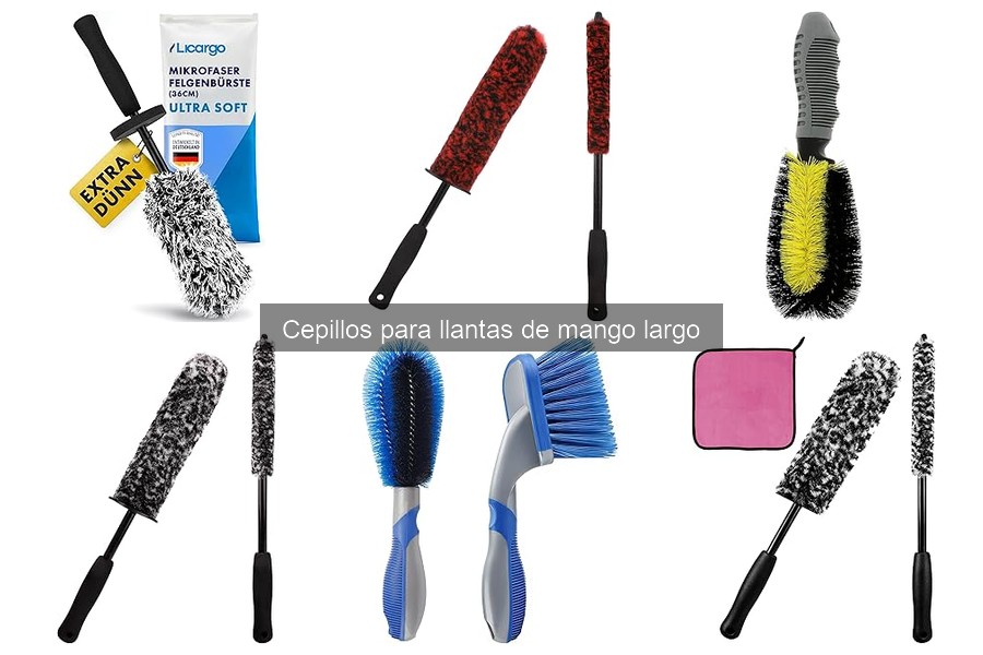 Ventajas de usar cepillos de mango largo para llantas