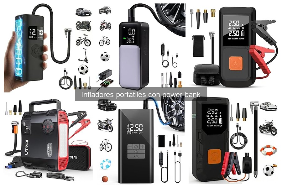 Ventajas y desventajas de infladores portátiles con power bank